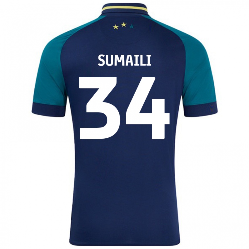 Homem Camisola Falone Sumaili #34 Verde Da Marinha Verde Alternativa 2024/25 Camisa