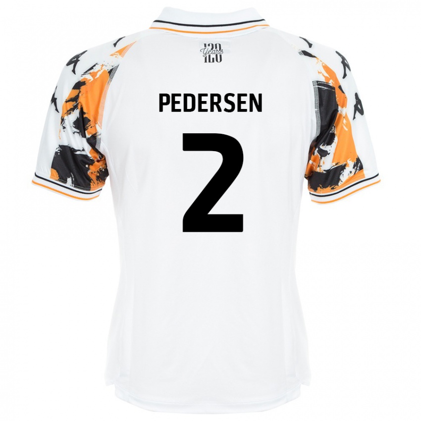 Homem Camisola Eden Pedersen #2 Branco Alternativa 2024/25 Camisa