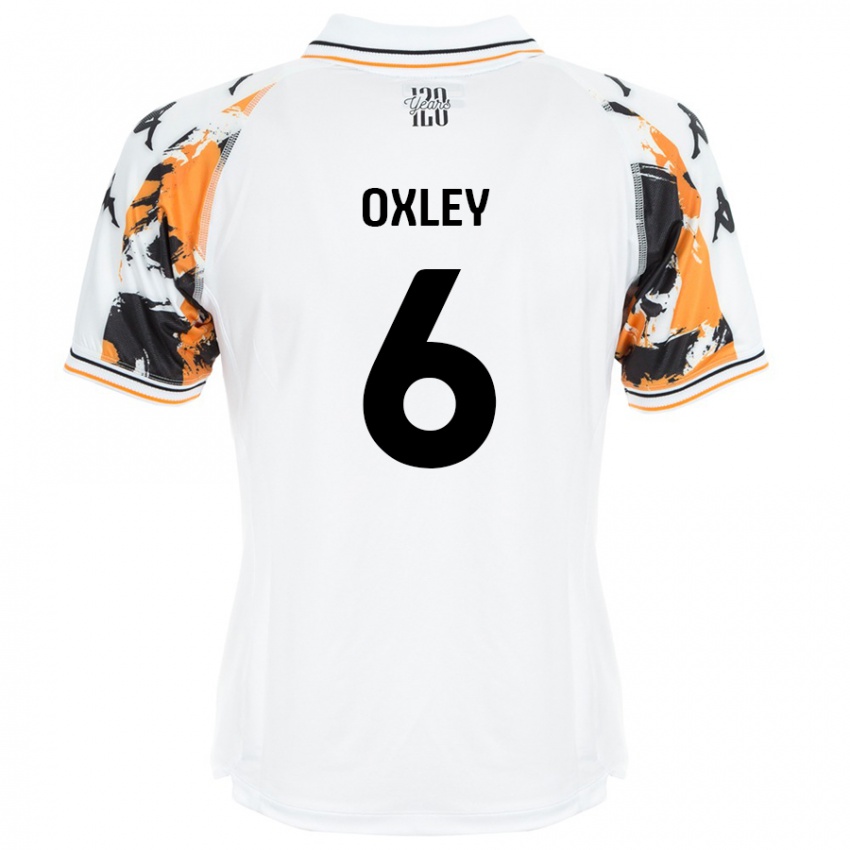 Homem Camisola Tilly Oxley #6 Branco Alternativa 2024/25 Camisa