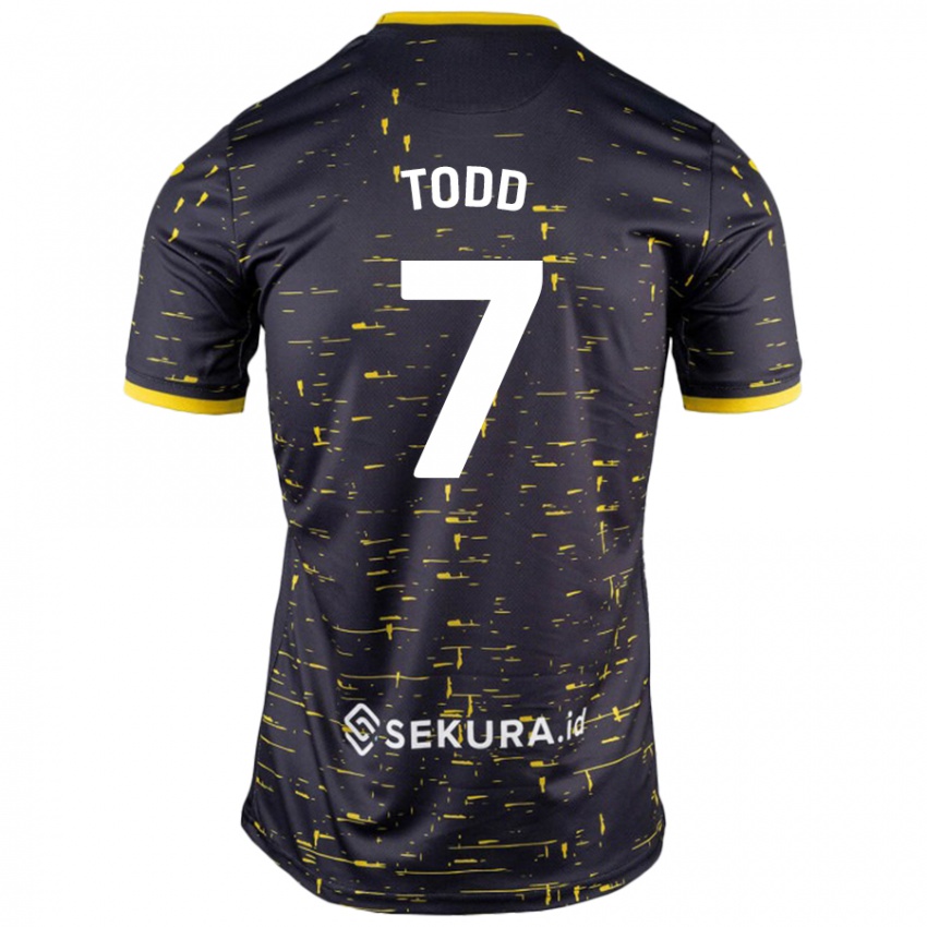 Homem Camisola Megan Todd #7 Amarelo Preto Alternativa 2024/25 Camisa