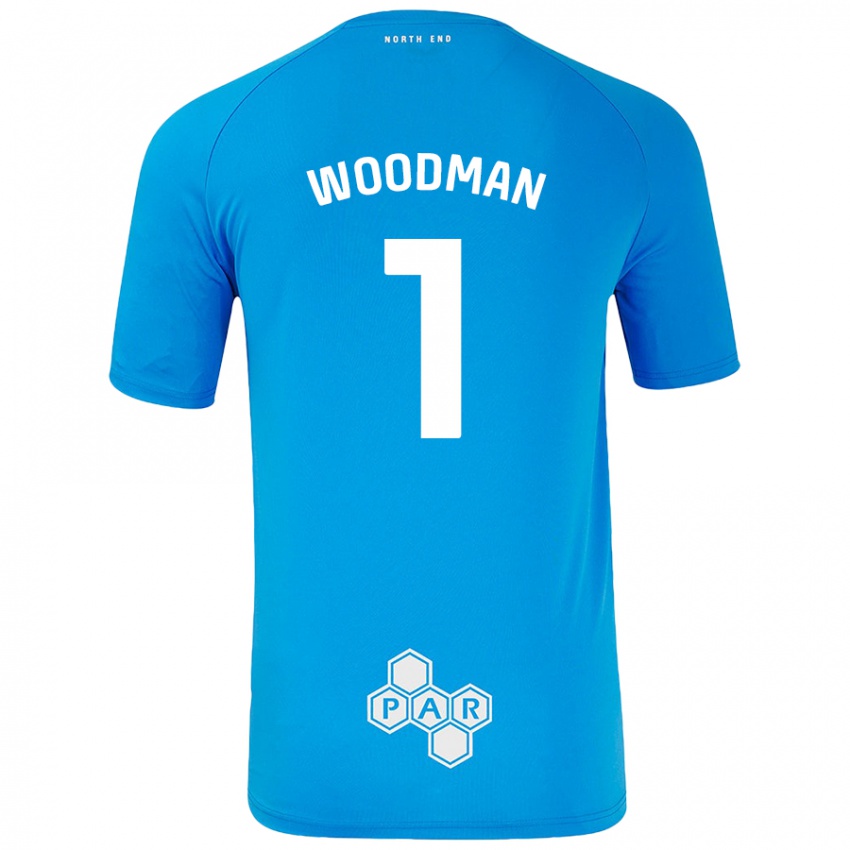 Homem Camisola Freddie Woodman #1 Céu Azul Alternativa 2024/25 Camisa