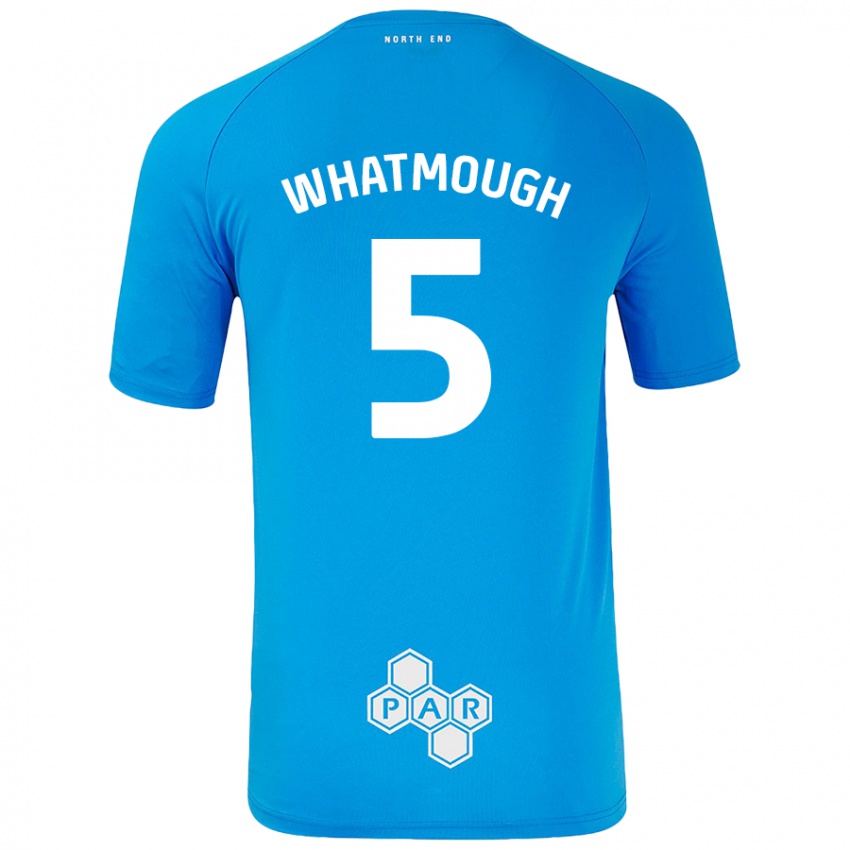 Homem Camisola Jack Whatmough #5 Céu Azul Alternativa 2024/25 Camisa