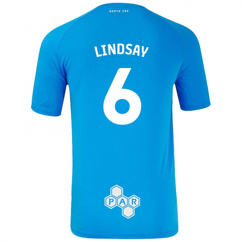 Homem Camisola Liam Lindsay #6 Céu Azul Alternativa 2024/25 Camisa