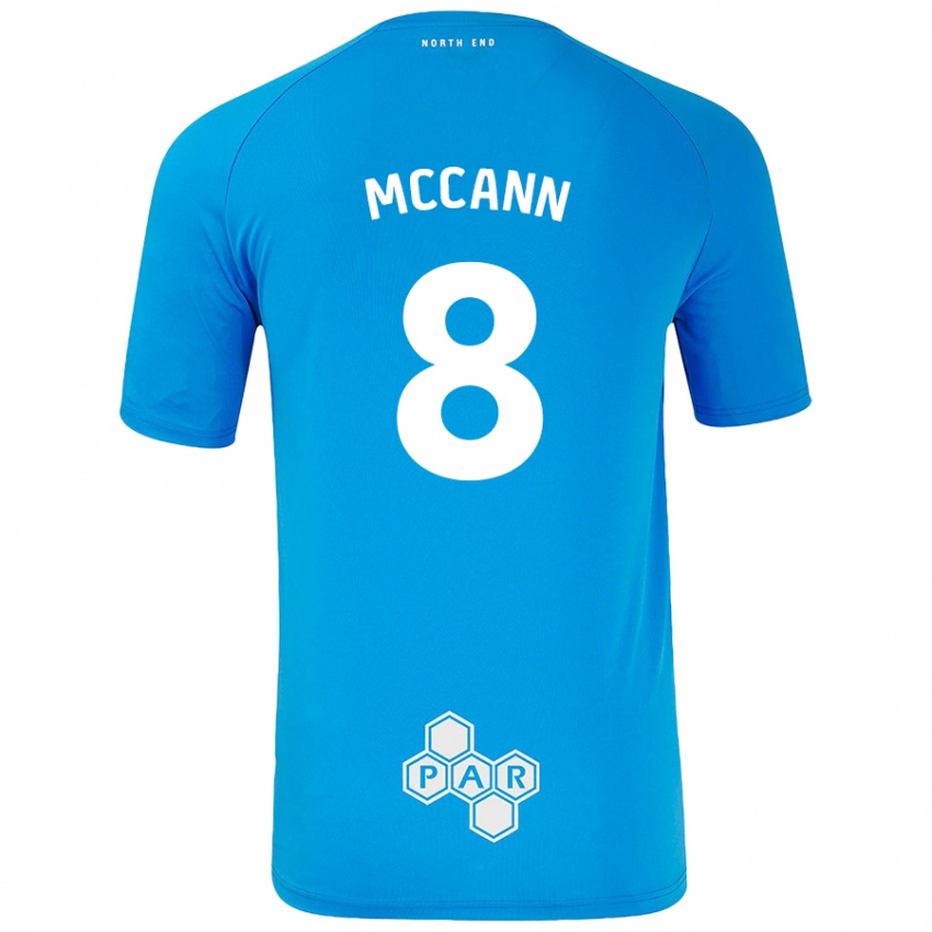 Homem Camisola Ali Mccann #8 Céu Azul Alternativa 2024/25 Camisa