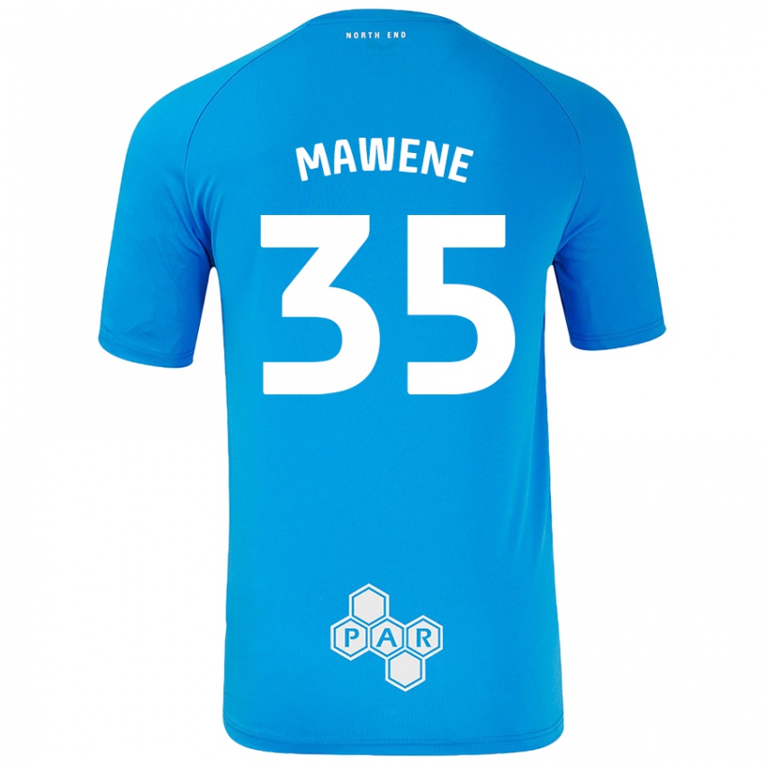 Homem Camisola Noah Mawene #35 Céu Azul Alternativa 2024/25 Camisa