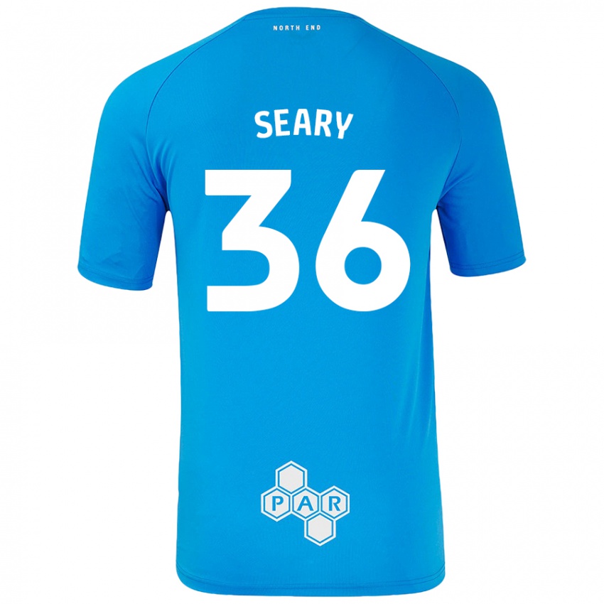 Homem Camisola Josh Seary #36 Céu Azul Alternativa 2024/25 Camisa