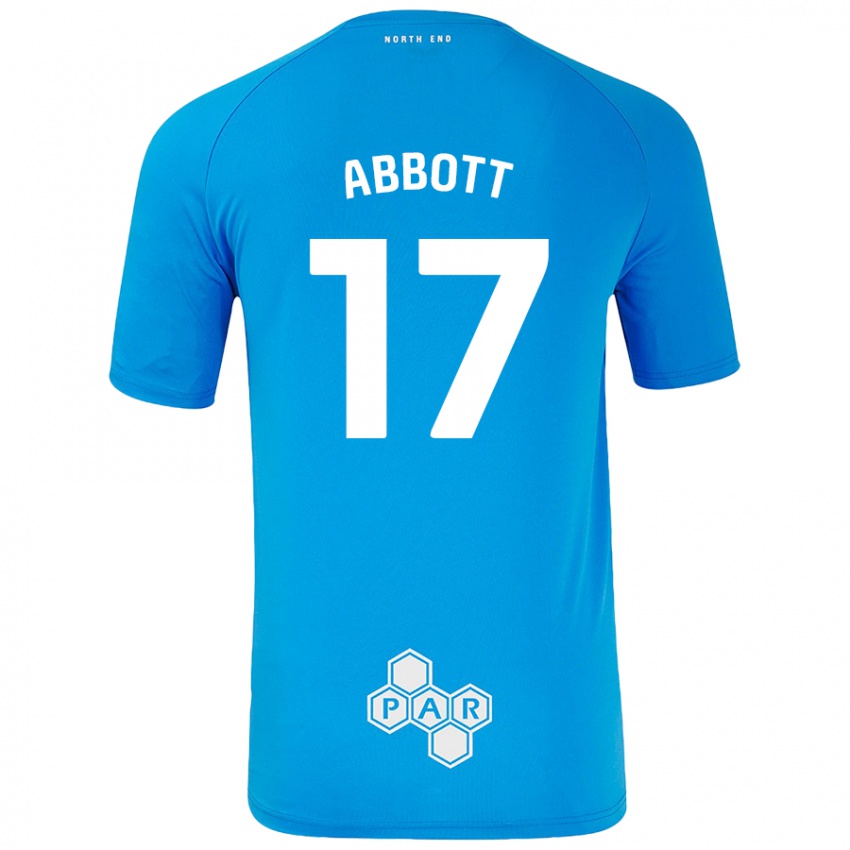 Homem Camisola Becky Abbott #17 Céu Azul Alternativa 2024/25 Camisa