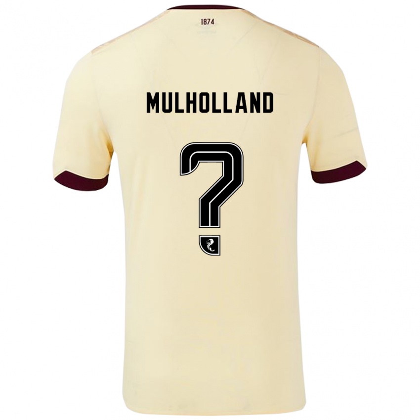 Homem Camisola James Mulholland #0 Borgonha Creme Alternativa 2024/25 Camisa