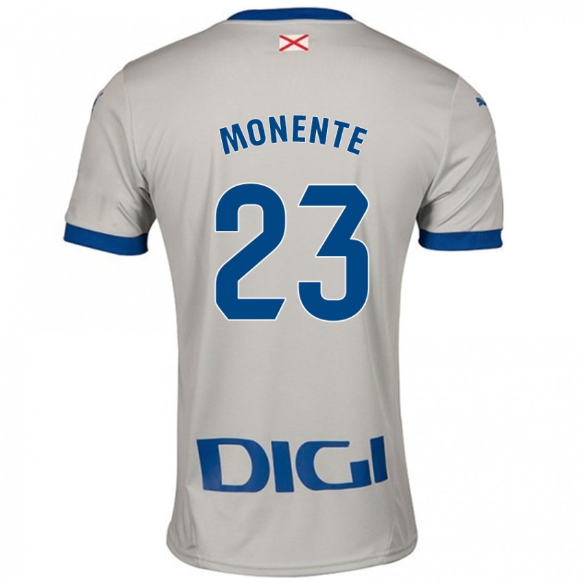 Homem Camisola Leyre Monente #23 Cinza Leve Alternativa 2024/25 Camisa