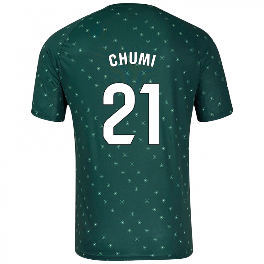 Homem Camisola Chumi #21 Verde Escuro Alternativa 2024/25 Camisa