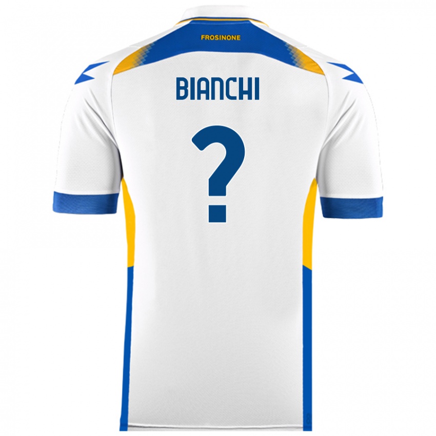 Homem Camisola Cristian Bianchi #0 Branco Alternativa 2024/25 Camisa