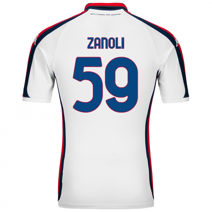 Homem Camisola Alessandro Zanoli #59 Branco Alternativa 2024/25 Camisa