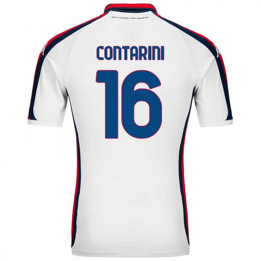 Homem Camisola Jacopo Contarini #16 Branco Alternativa 2024/25 Camisa