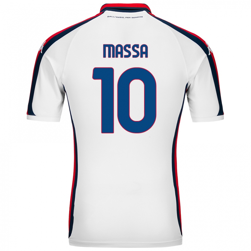 Homem Camisola Alessandra Massa #10 Branco Alternativa 2024/25 Camisa