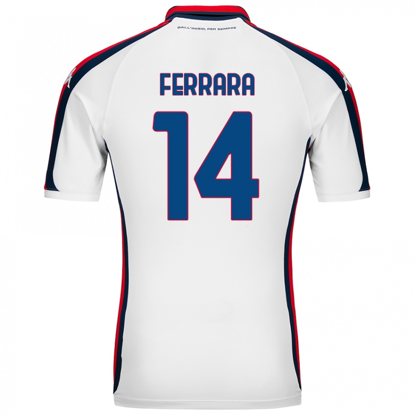 Homem Camisola Anastasia Ferrara #14 Branco Alternativa 2024/25 Camisa