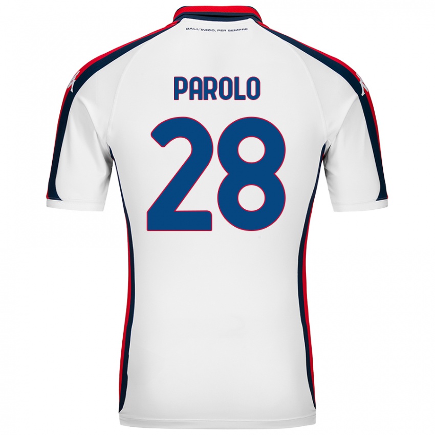 Homem Camisola Lucrezia Parolo #28 Branco Alternativa 2024/25 Camisa