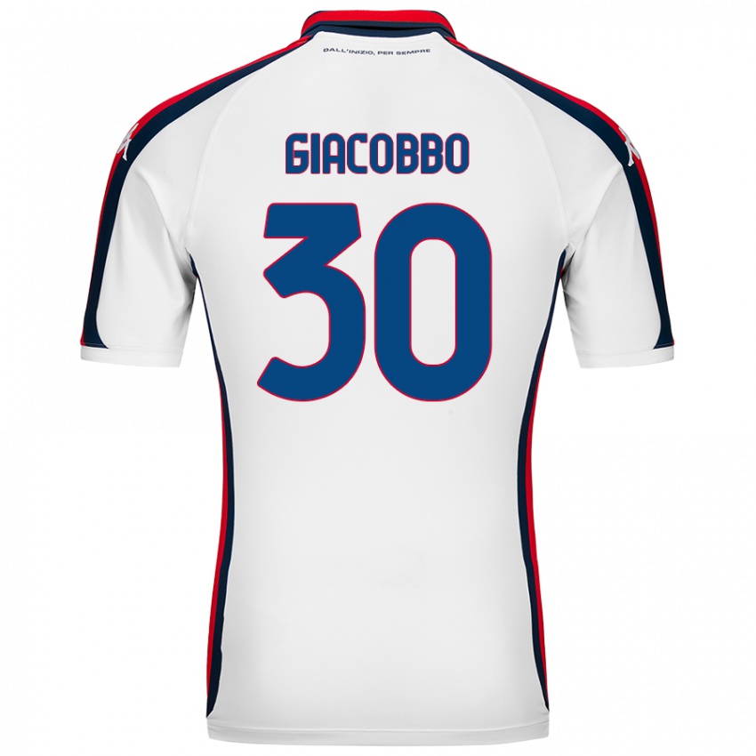 Homem Camisola Giulia Giacobbo #30 Branco Alternativa 2024/25 Camisa