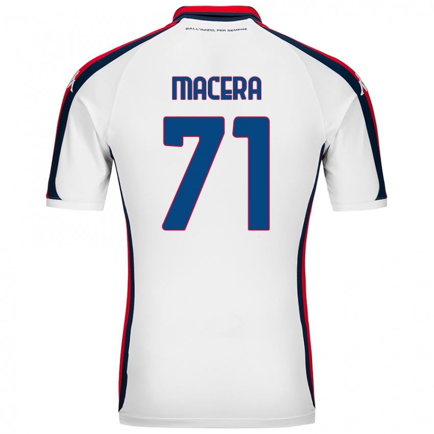 Homem Camisola Matilde Macera #71 Branco Alternativa 2024/25 Camisa