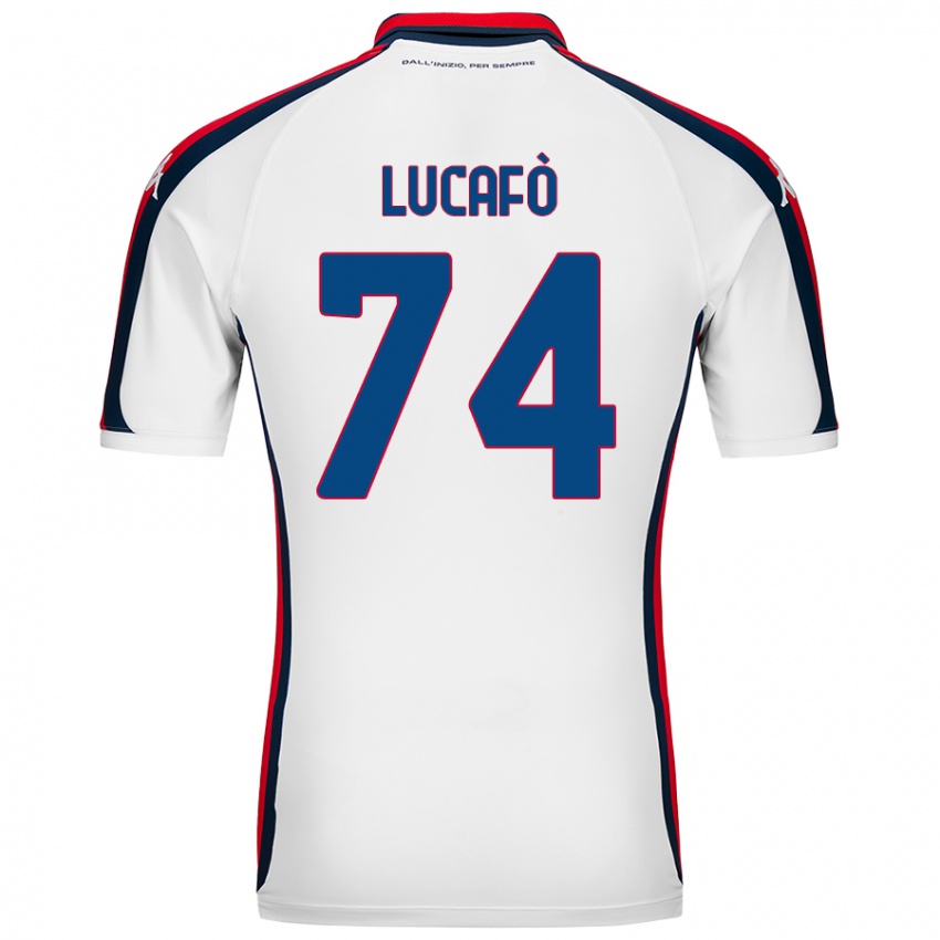 Homem Camisola Sara Lucafò #74 Branco Alternativa 2024/25 Camisa