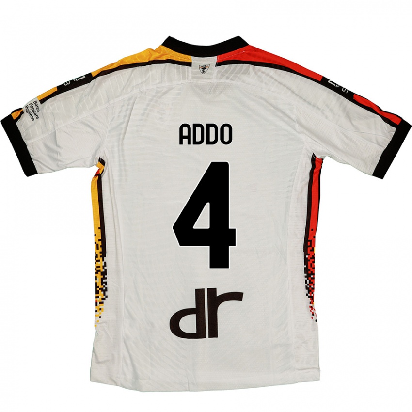 Homem Camisola Vernon Addo #4 Preto Branco Alternativa 2024/25 Camisa