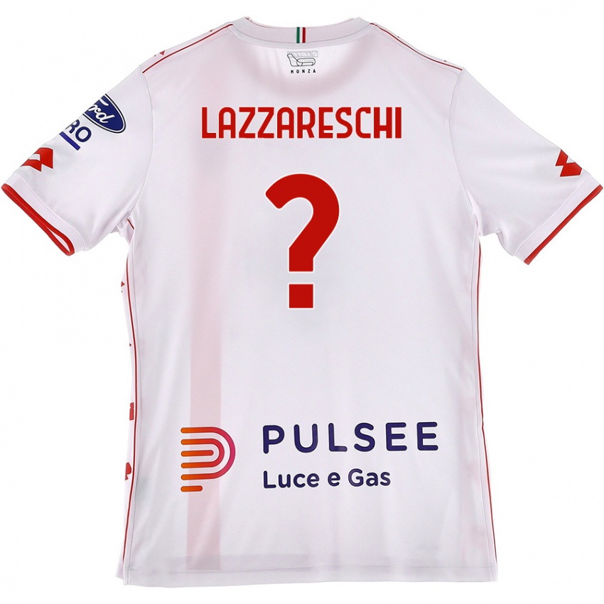 Homem Camisola Andrea Lazzareschi #0 Branco Vermelho Alternativa 2024/25 Camisa