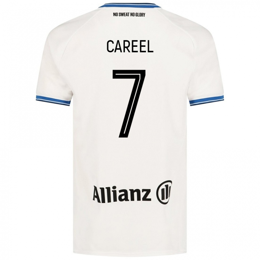 Homem Camisola Oona Careel #7 Branco Alternativa 2024/25 Camisa