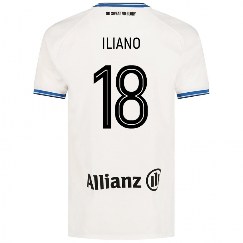 Homem Camisola Isabelle Iliano #18 Branco Alternativa 2024/25 Camisa