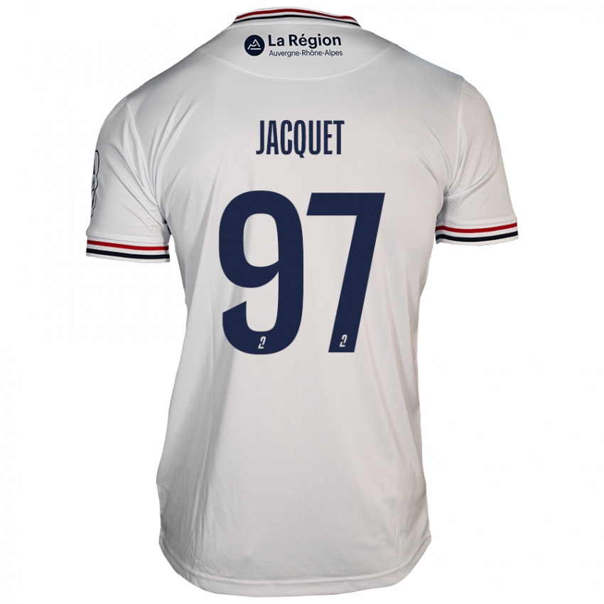 Homem Camisola Jérémy Jacquet #97 Branco Alternativa 2024/25 Camisa