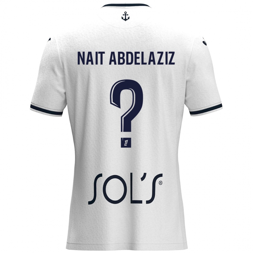 Homem Camisola Elias Naït Abdelaziz #0 Azul Escuro Branco Alternativa 2024/25 Camisa