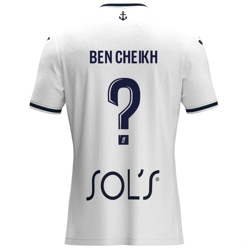 Homem Camisola Ayman Ben Cheikh #0 Azul Escuro Branco Alternativa 2024/25 Camisa