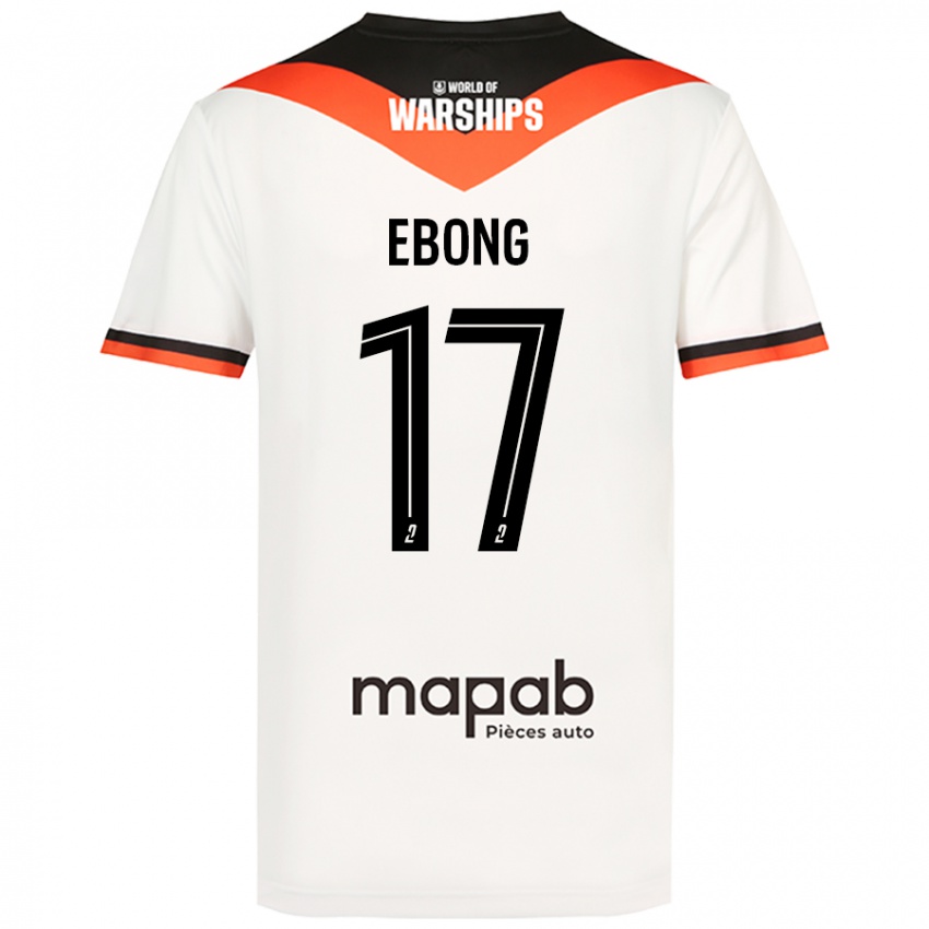 Homem Camisola Arthur Ebong #17 Branco Alternativa 2024/25 Camisa