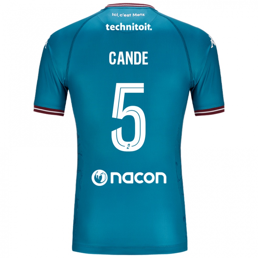 Homem Camisola Fali Candé #5 Petrolo Bleu Alternativa 2024/25 Camisa