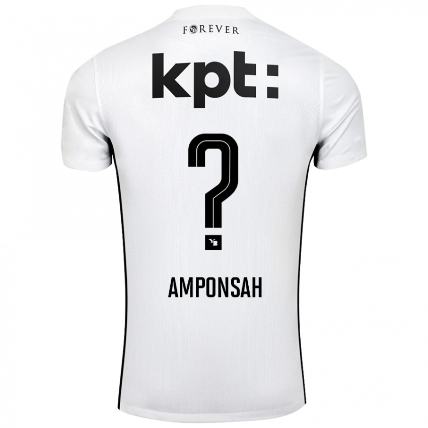 Homem Camisola Bright Amponsah #0 Preto Branco Alternativa 2024/25 Camisa