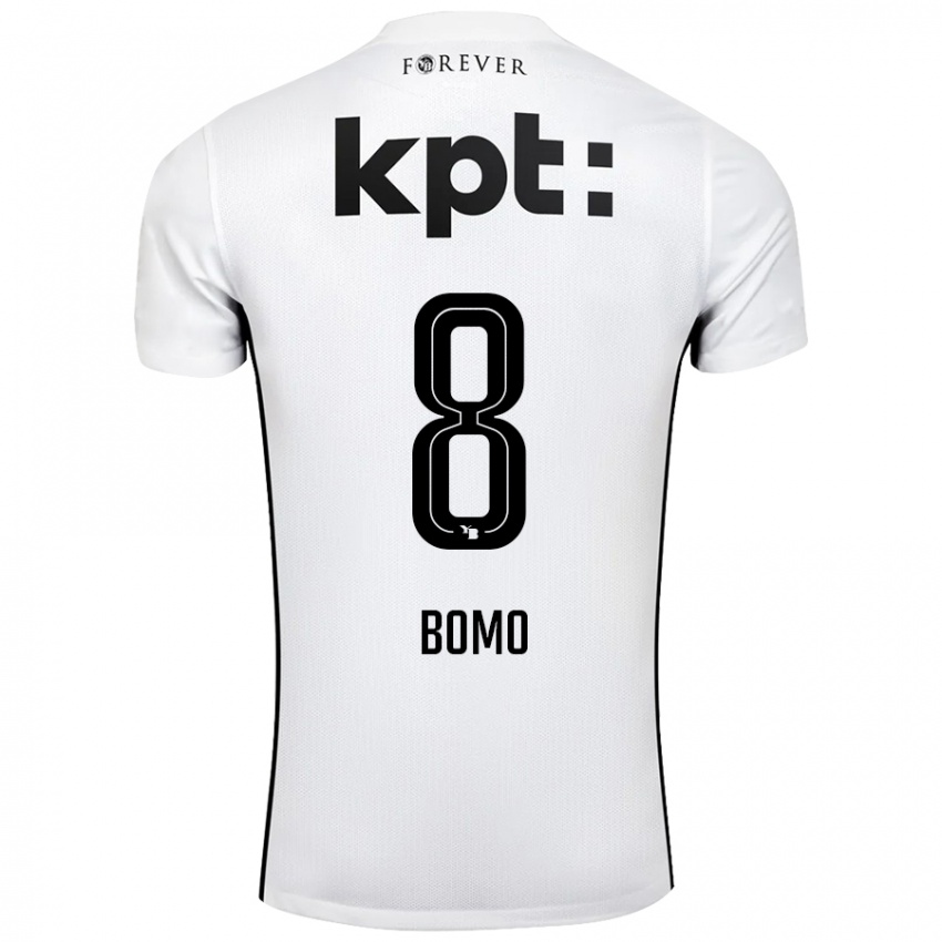 Homem Camisola Jacques Bomo #8 Preto Branco Alternativa 2024/25 Camisa