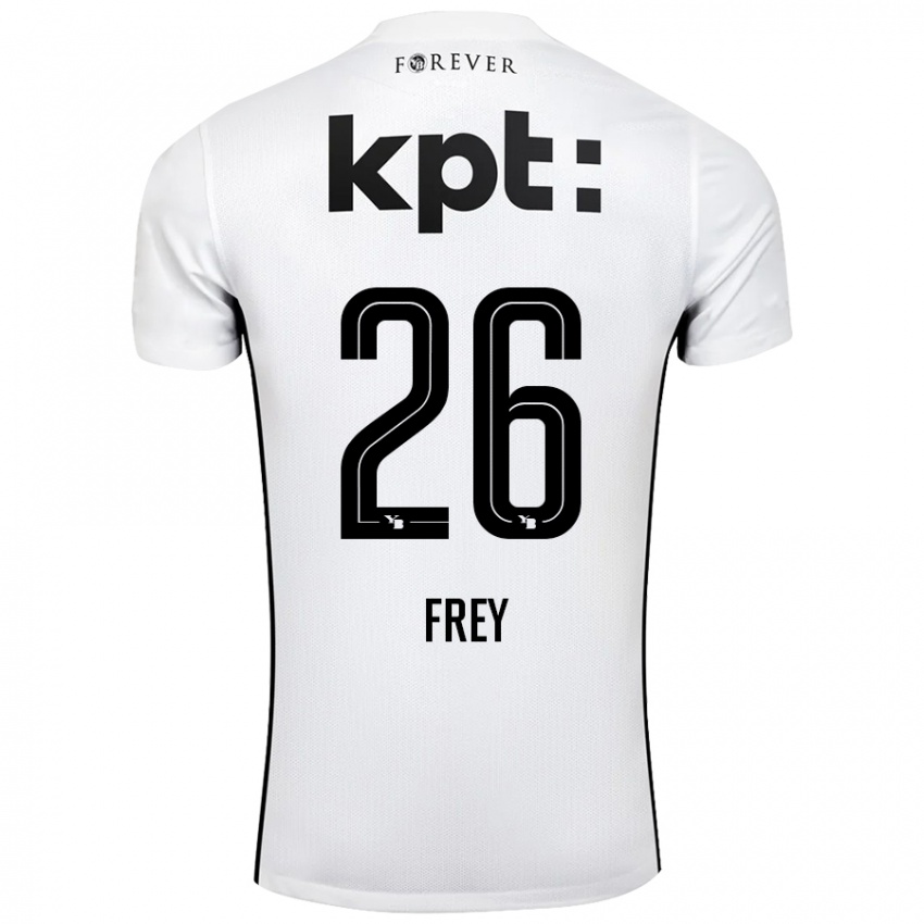 Homem Camisola Laura Frey #26 Preto Branco Alternativa 2024/25 Camisa