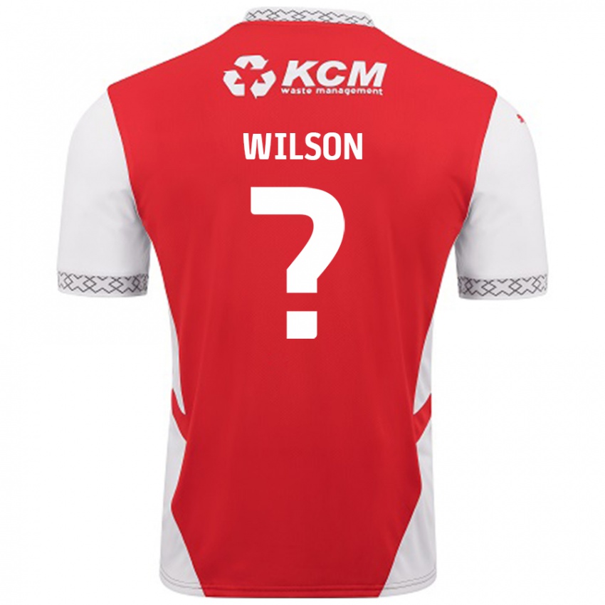 Mulher Camisola Reece Wilson #0 Branco Vermelho Principal 2024/25 Camisa