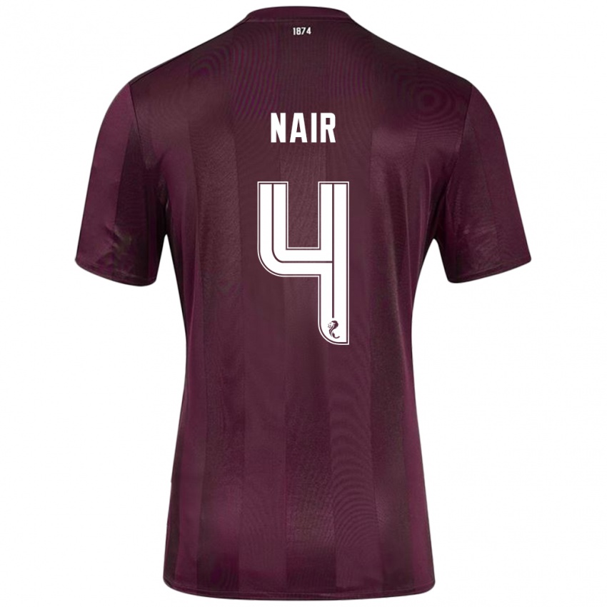 Mulher Camisola Kenzi Nair #4 Borgonha Principal 2024/25 Camisa