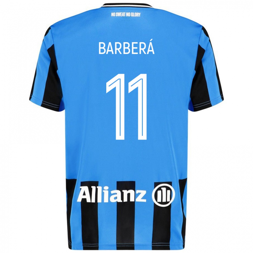 Mulher Camisola Víctor Barberá #11 Céu Azul Preto Principal 2024/25 Camisa