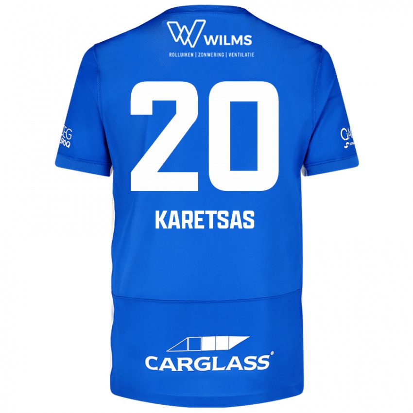 Mulher Camisola Konstantinos Karetsas #20 Azul Principal 2024/25 Camisa