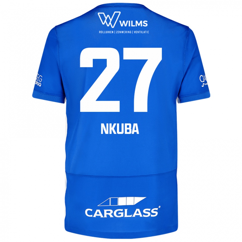 Mulher Camisola Ken Nkuba #27 Azul Principal 2024/25 Camisa