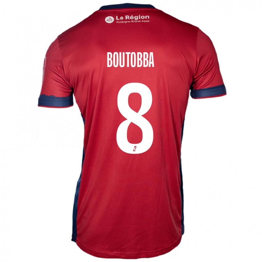 Mulher Camisola Bilal Boutobba #8 Ligeiro Bordeaux Principal 2024/25 Camisa