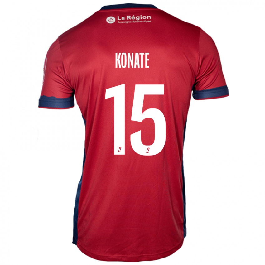 Mulher Camisola Cheick Oumar Konaté #15 Ligeiro Bordeaux Principal 2024/25 Camisa