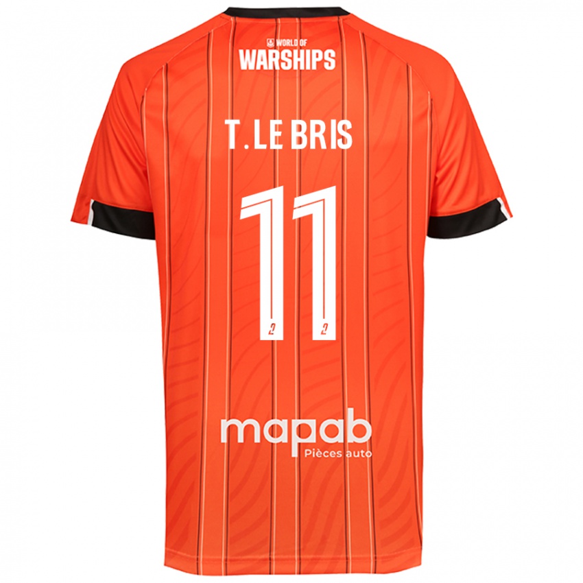 Mulher Camisola Théo Le Bris #11 Laranja Principal 2024/25 Camisa