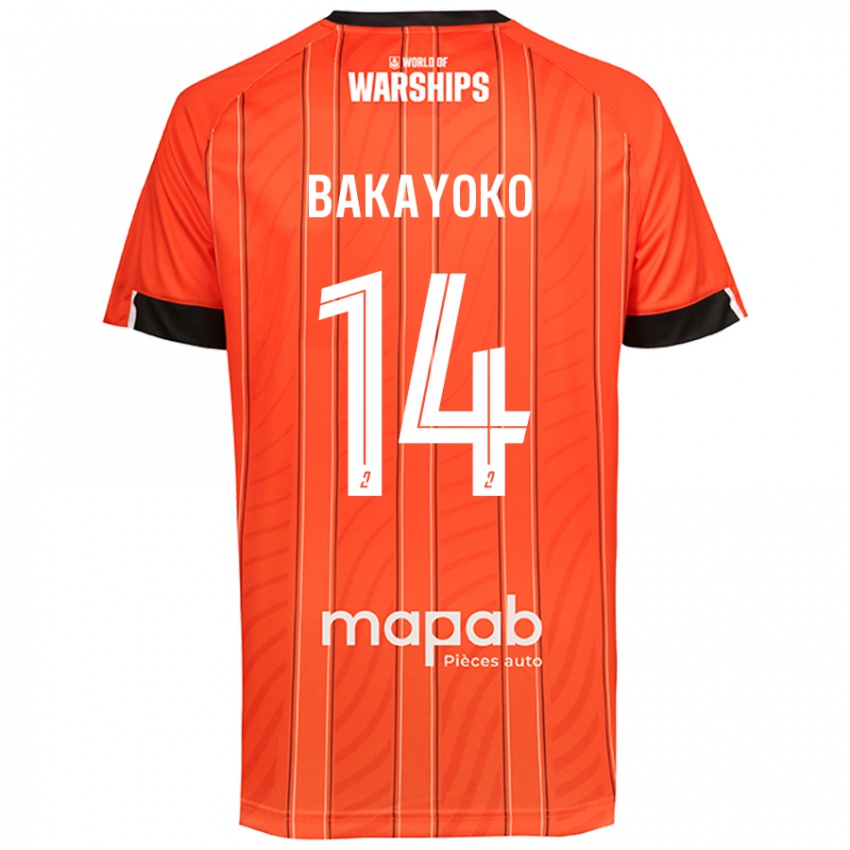 Mulher Camisola Tiemoué Bakayoko #14 Laranja Principal 2024/25 Camisa