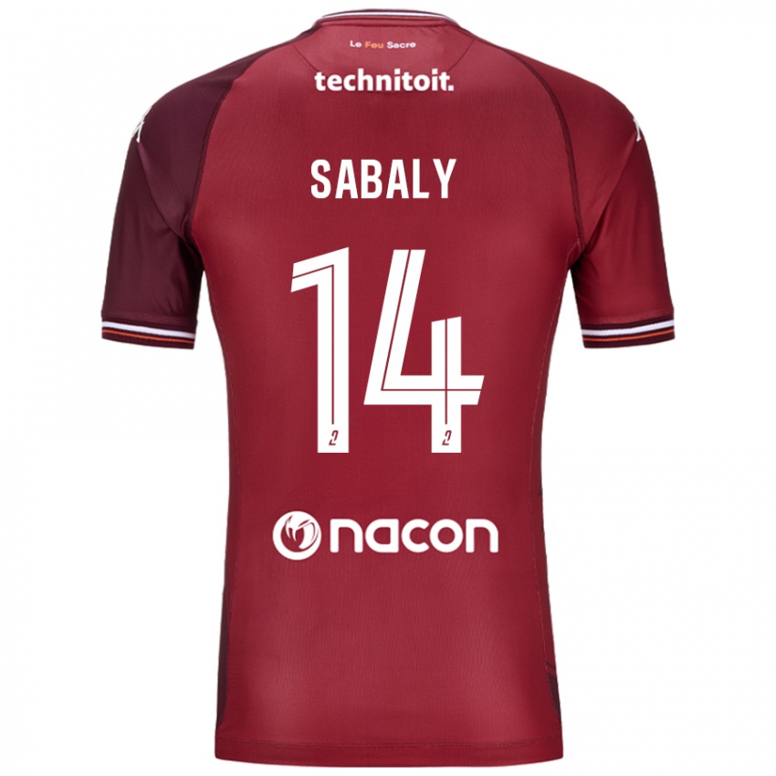 Mulher Camisola Cheikh Sabaly #14 Granata Vermelho Principal 2024/25 Camisa