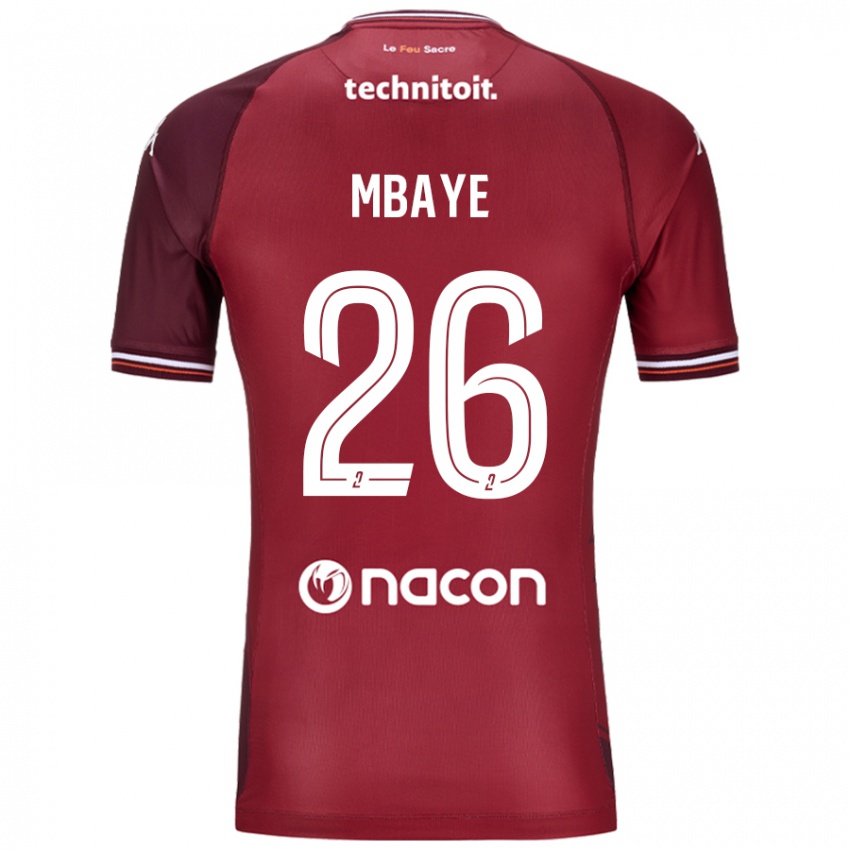 Mulher Camisola Malick Mbaye #26 Granata Vermelho Principal 2024/25 Camisa