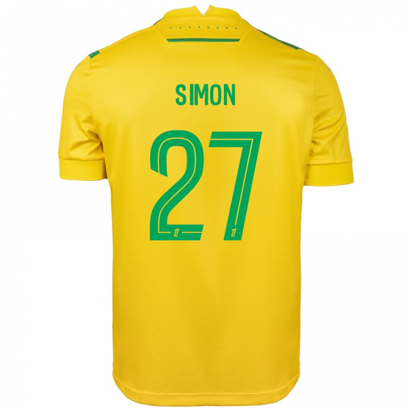 Mulher Camisola Moses Simon #27 Verde Amarelo Principal 2024/25 Camisa