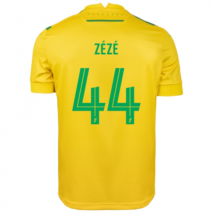 Mulher Camisola Nathan Zézé #44 Verde Amarelo Principal 2024/25 Camisa