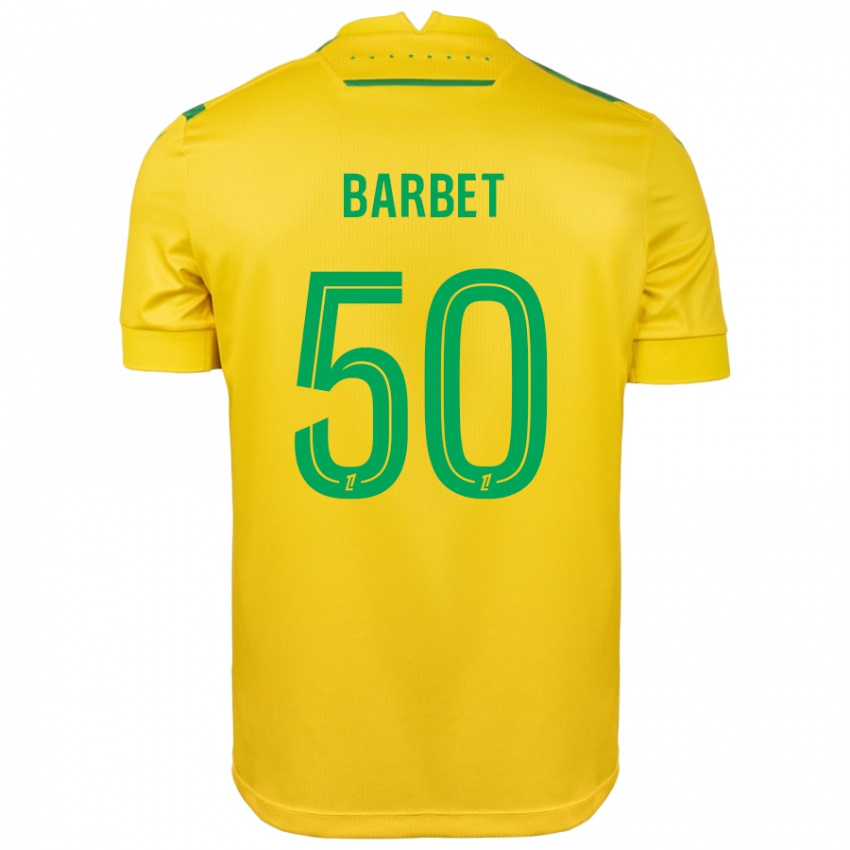 Mulher Camisola Hugo Barbet #50 Verde Amarelo Principal 2024/25 Camisa