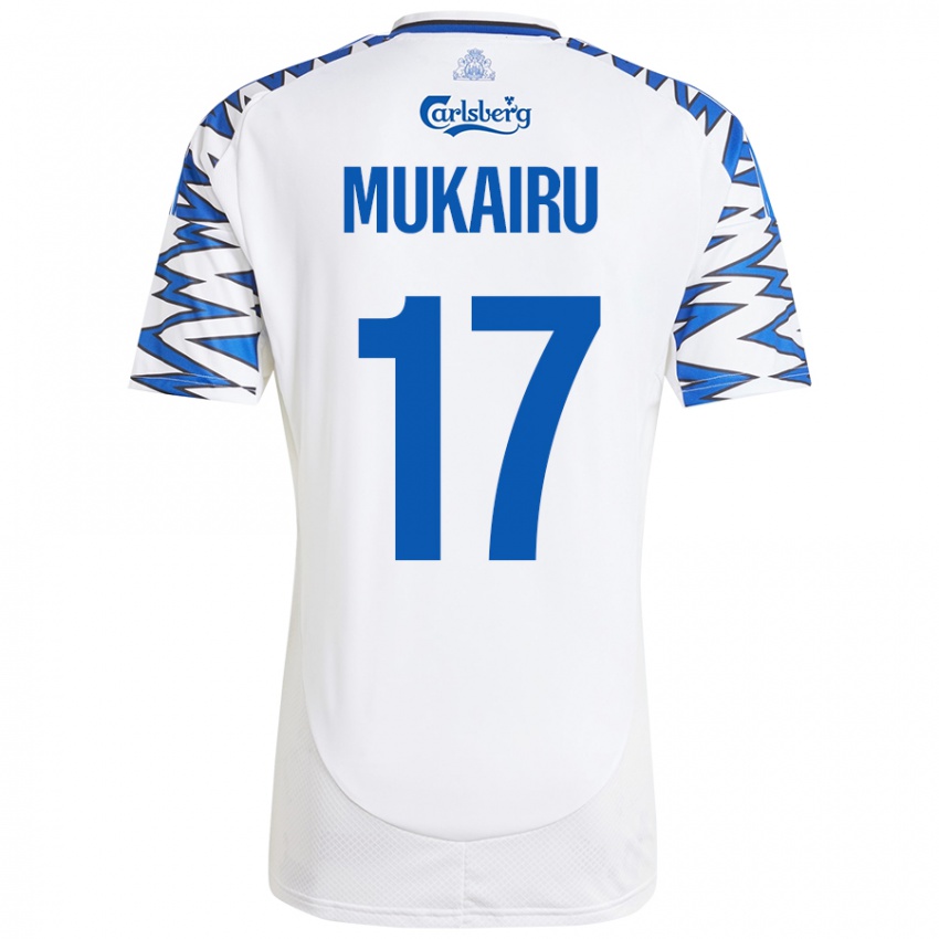 Mulher Camisola Paul Mukairu #17 Céu Branco Azul Principal 2024/25 Camisa